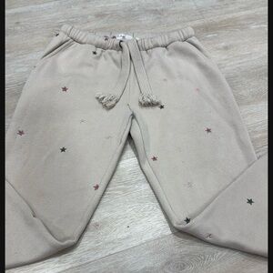 Vintage Havana Beige Star Pattern Joggers